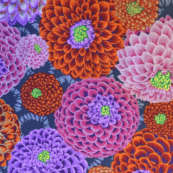 NEW! Half Yard - Kaffe Fassett Philip Jacobs Flora PJ114 in Antique - FreeSpirit - Fall 2022 - Floral Cotton Fabric