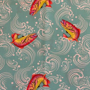 Half Yard - Full Moon Forest II Sofishticated in Enchanted by Tula Pink - Cotton Fish Fabric by FreeSpirit FREESHIP90 image 5