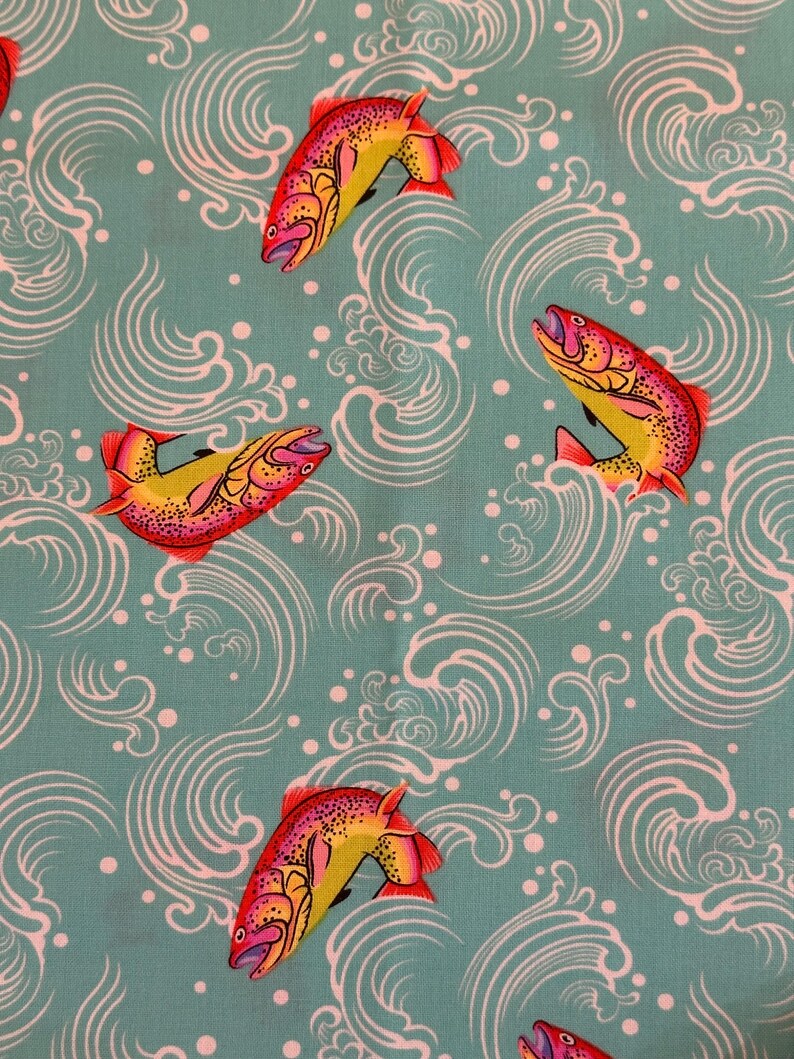 Half Yard - Full Moon Forest II Sofishticated in Enchanted by Tula Pink - Cotton Fish Fabric by FreeSpirit FREESHIP90 image 5