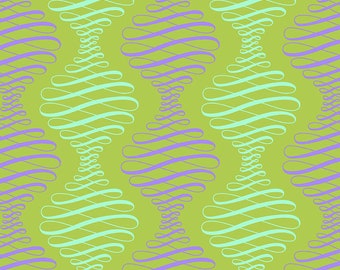 Half Yard  Parisville Deja Vu  Spencer Stripe in Pistachio by Tula Pink from FreeSpirit  BTHY  Cotton Fabric