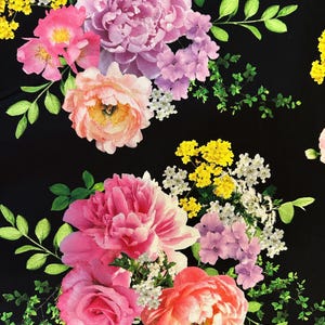 NEW! Half Yard - Flower Splendor by Michael Miller - Splendor Bouquet ...