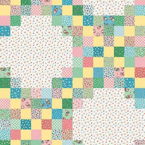 Half Yard - Playtime 30s Cheater Print by Riley Blake - Reproduction Feedsack 1930s Nursery Calico Small Print 30s Cotton Fabric FREESHIP90