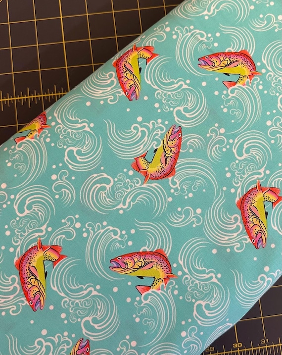 Half Yard - Full Moon Forest II Sofishticated in Enchanted by Tula Pink - Cotton Fish Fabric by FreeSpirit FREESHIP90