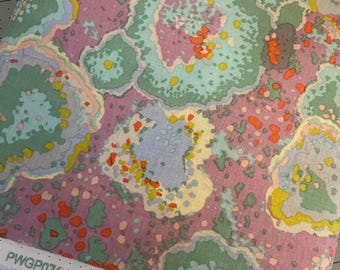 Half Yard - Kaffe Fassett Lichen GP76 in Celadon by FreeSpirit - Vintage Collection Abstract Cotton Fabric - Limited Edition FREESHIP90