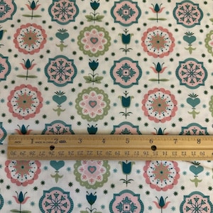 108" Wide Back - Piece & Plenty Spring Charm in Lagoon by Lori Holt for Riley Blake - 1930s Repro Quilt Backing Fabric 1/4 Yard Increments image 2