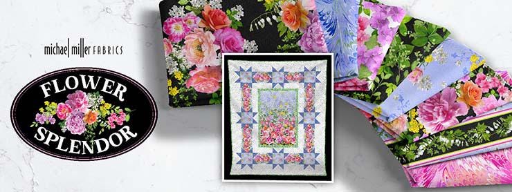 NEW! Half Yard - Flower Splendor by Michael Miller - Garden Splendor on ...