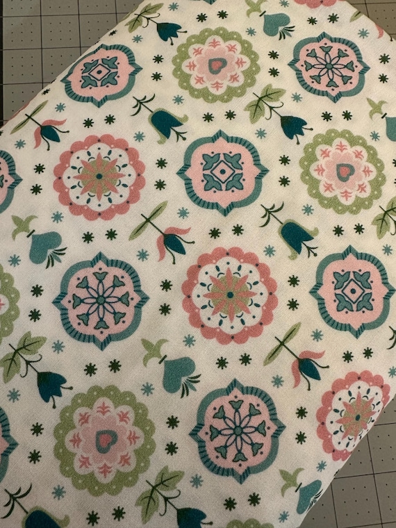 108" Wide Back - Piece & Plenty Spring Charm in Lagoon by Lori Holt for Riley Blake - 1930s Repro Quilt Backing Fabric 1/4 Yard Increments