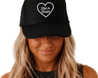 Feet in Straps Heart - Pilates, Workout, Gym Trucker Hat