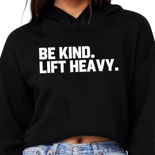 Lifting Hoodie Cropped Hoodie Gym Sweatshirt Workout Etsy