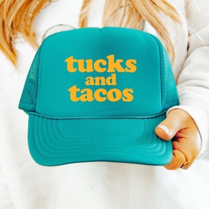 Tucks and Tacos | Barre Hat | Workout Hat | Barre Gift for Her | Gym Trucker Hat | Gym Weekend Apparel