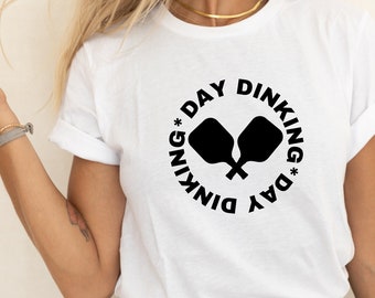 Tag Dinking T-Shirt | Pickleball Shirt | Lustiges Pickleball Tee | Pickleball Geschenk | Sommer Fitness T-Shirt | Süßes Pickleball T-Shirt