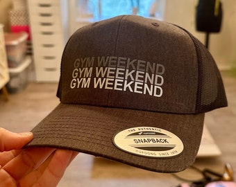 Gym Weekend Hat | Gym Hat | Workout Hat | Boxing Hat | Pilates Hat | Barre Hat | Cycling Hat | Sale Hat