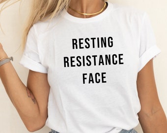 Cycling Shirt | Cycling T-Shirt | Funny Cycling Shirt | Indoor Cycling | Cycling Instructor | Resting Resistance Face