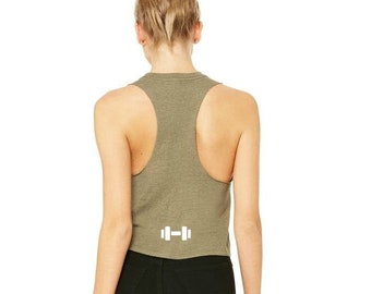 cropped gym vest