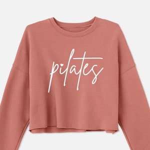 Pilates Sweatshirt | Pilates Shirt | Cute Pilates Top | Pilates Reformer | Pilates Crop Top | Pilates Script Sweatshirt