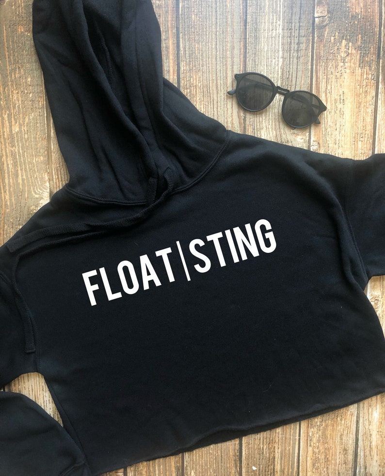 Womens Workout Sweatshirt Boxer Fitness Gift Sting Cropped Hoodie Crop Top Float Kickboxing Hoodie Boxing Sweatshirt Gym Sweatshirt