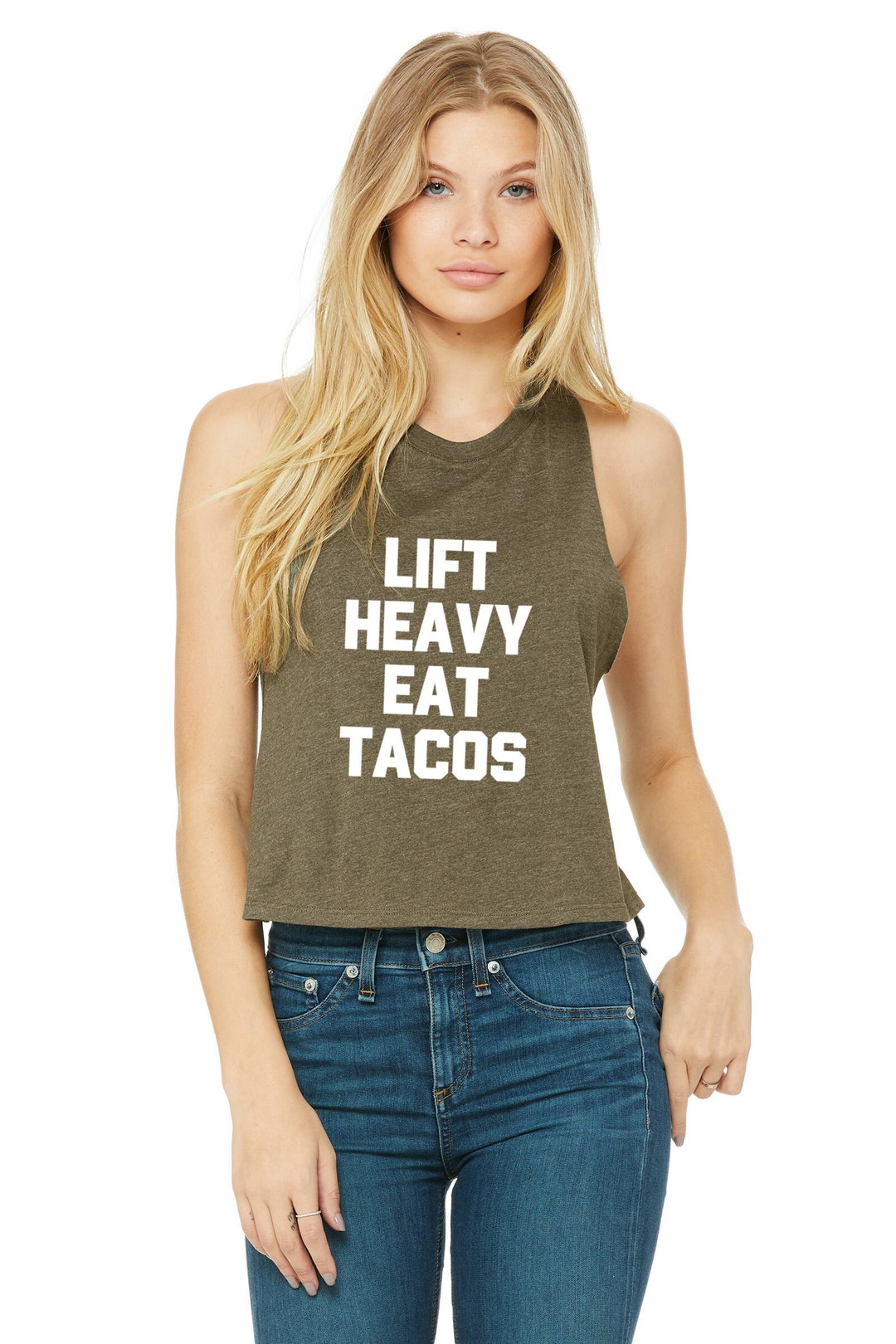 Lifting Tank Top Lifting Crop Top Funny Gym Shirt Taco Workout Shirt