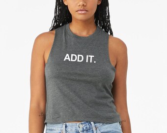ADD IT Crop Tank - Women's Indoor Cycling Shirt