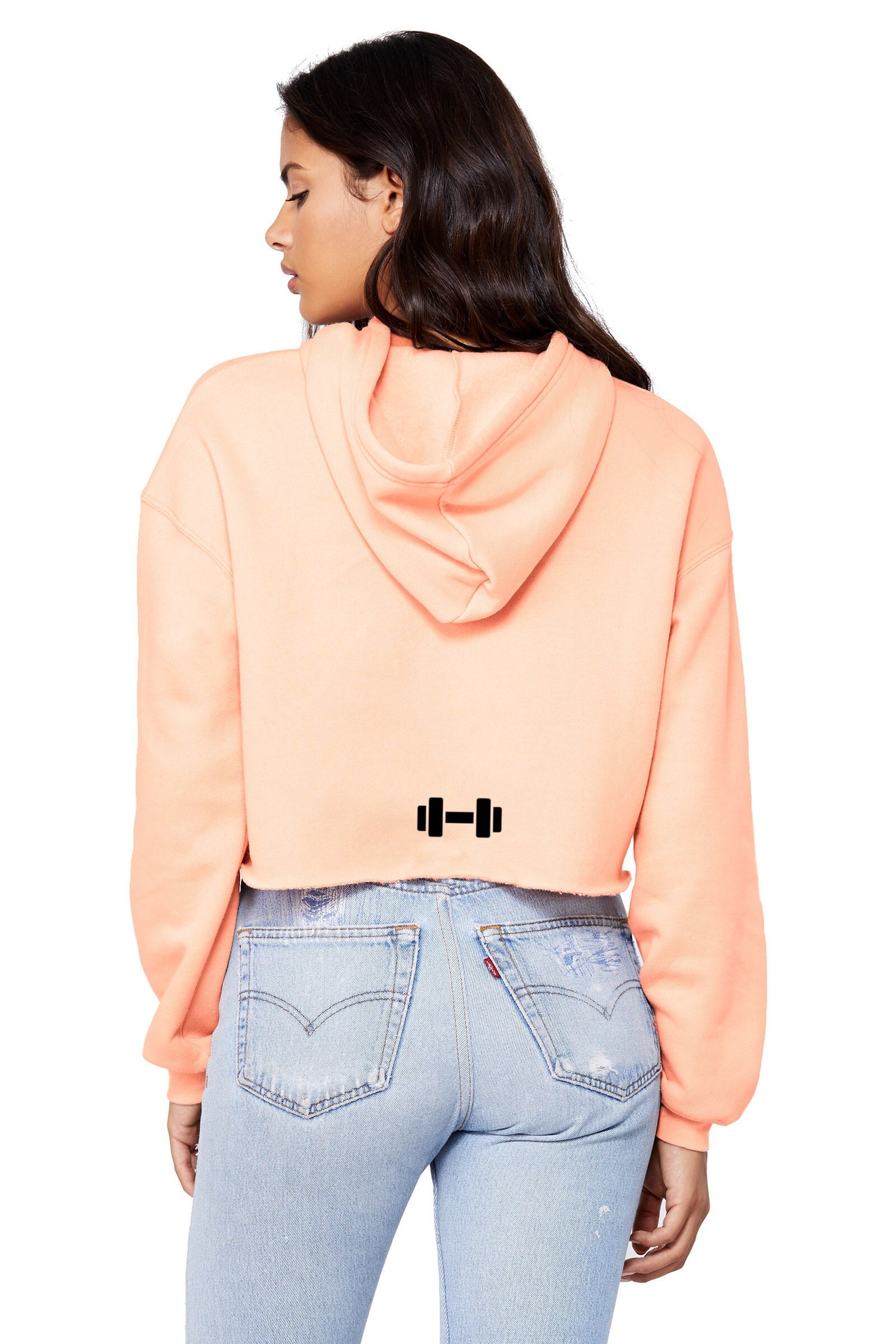Cropped workout hoodie deals