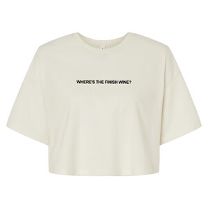Running Shirt | Running Crop Top | Crop Tee | Marathon Shirt | Half Marathon | 5K Shirt | Where&#39;s the Finish Wine?