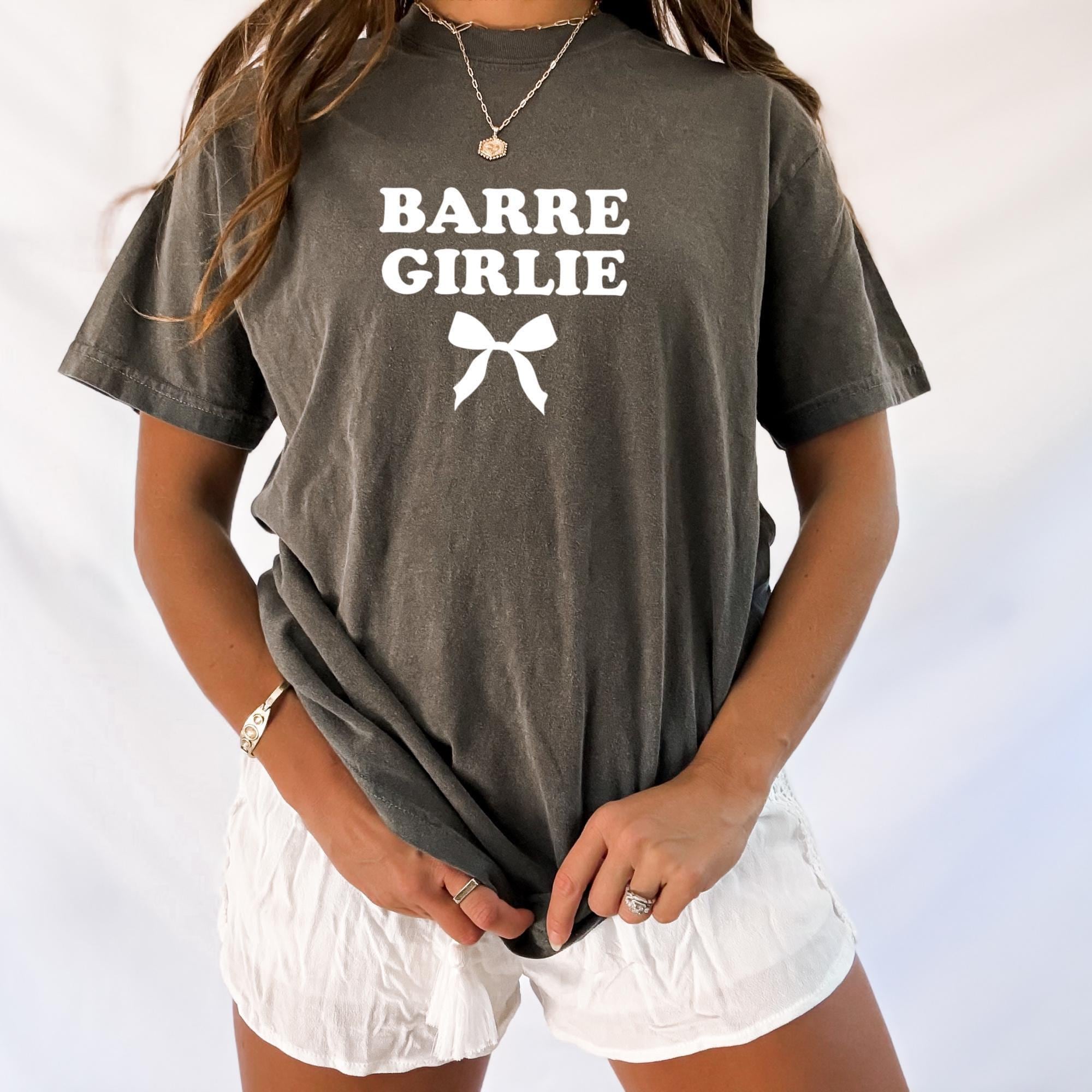 Barre Girlie | Barre T-Shirt | Barre Workout | Cute Barre Shirt | Barre Lover Gift | Gym T-Shirt | Barre Bow Shirt | Barre Instructor