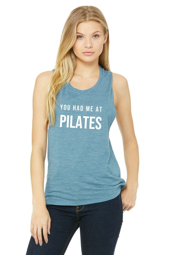 You Had Me At Pilates Workout Tank Womens Workout Tank | Etsy