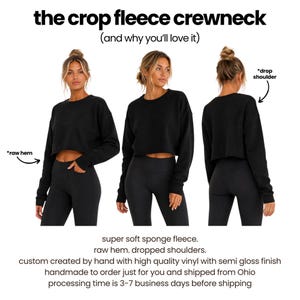 a woman in a cropped crop top and leggings