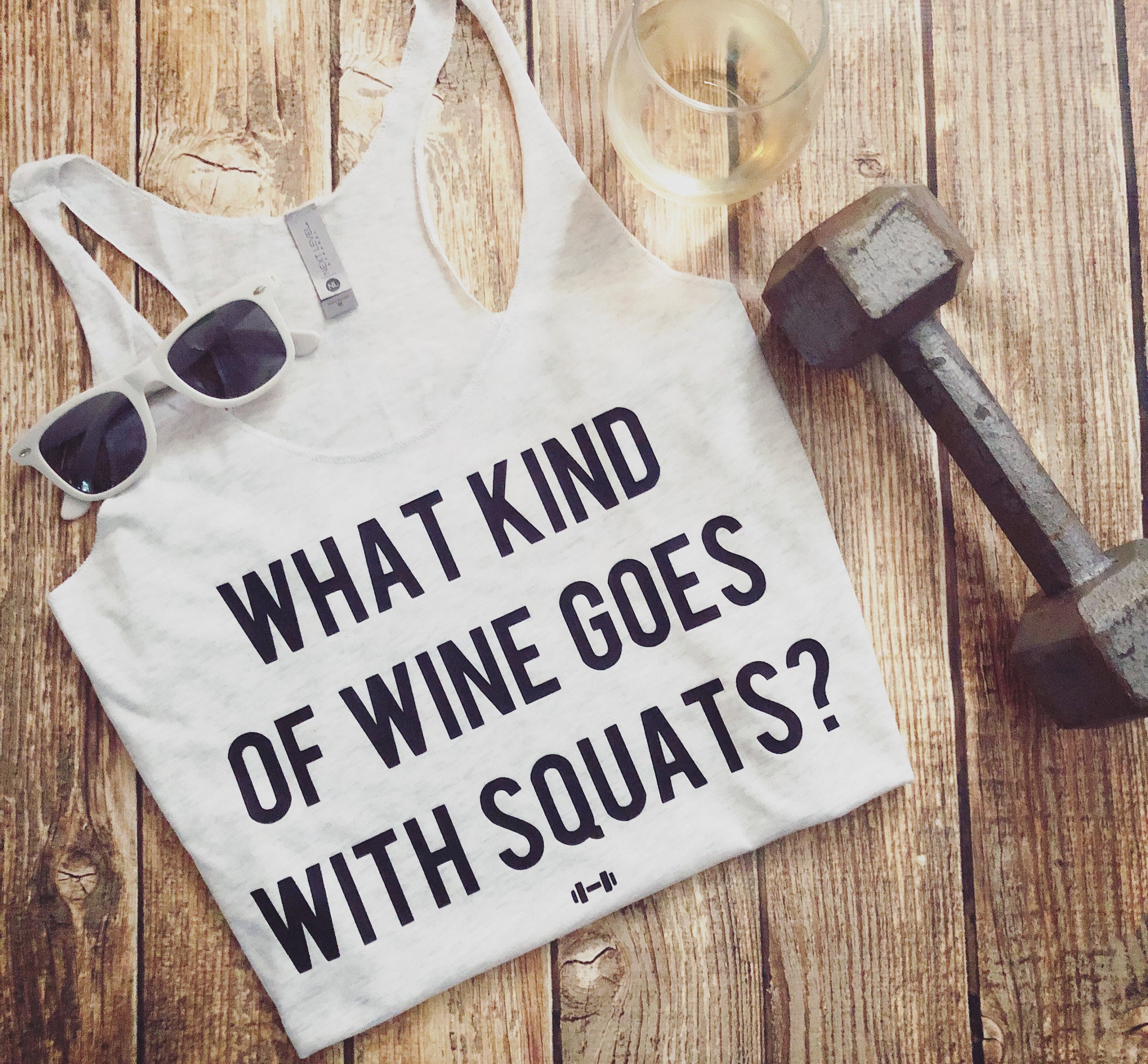 What Kind of Wine Goes with Squats Funny Workout Tank Wine Etsy