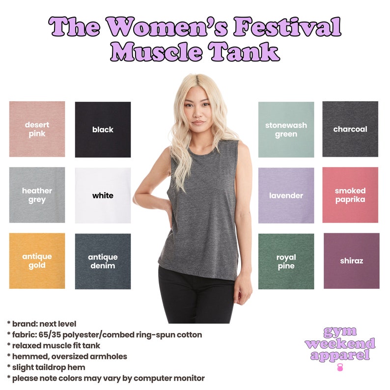 the women's festival muscle tank