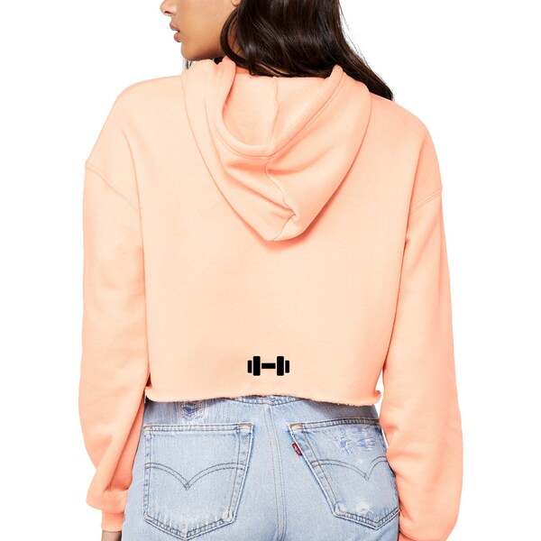 Workout Cropped Hoodie Etsy