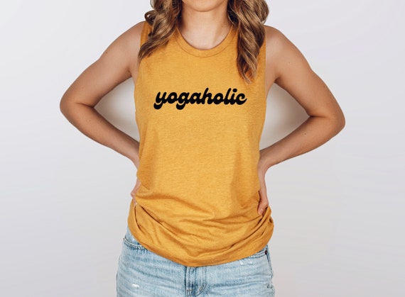 Yogaholic Yoga Tank Top Yoga Shirt Yoga Muscle Tank Women's Yoga