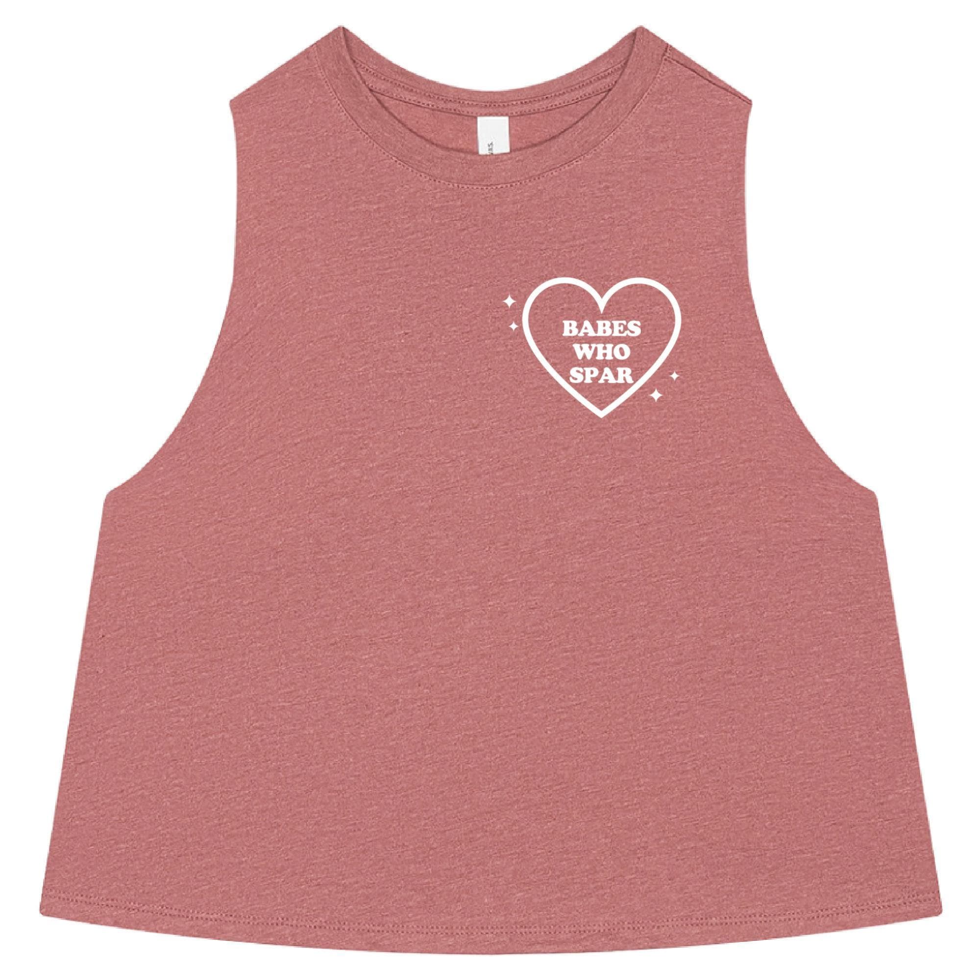 Babes Who Spar | Boxing Shirts Women | Kickboxing Tank Top | Boxing Tank Top | Women's Boxing Tank | Gym Crop Top