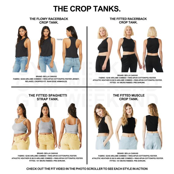 Fitted cropped deals workout tank