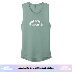 Workout Tank Top | Flowy Gym Tank | Personal Trainer | Yoga Tank Top | Running Tank Top | Pilates Shirt | Endorphins High