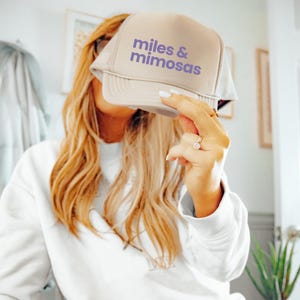 Miles and Mimosas - Running, Workout Trucker Hat