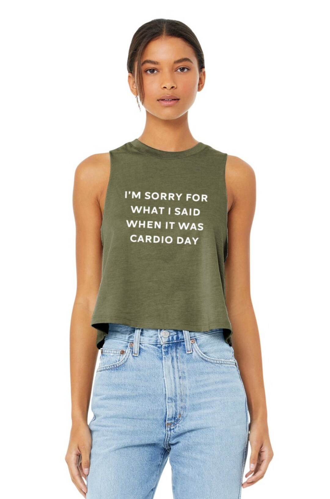 Gym Crop Top Workout Crop Tank Funny Gym Top Girls Who Lift Leg Day I'm