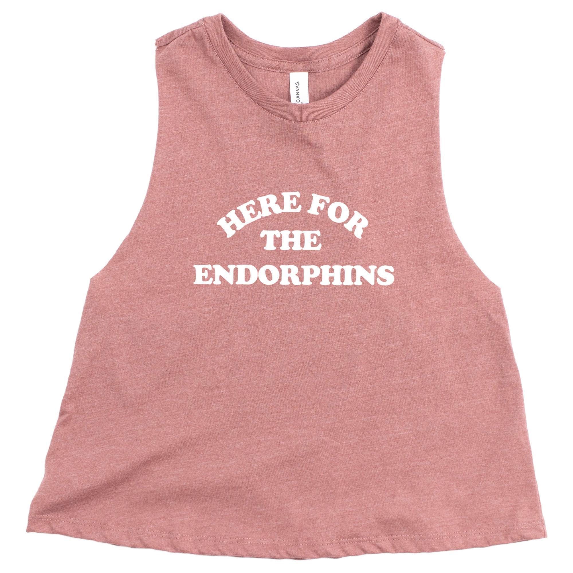 Here for the Endorphins Gym Crop Top Women's Workout Tank