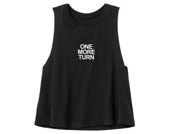 One More Turn - Women's Cycling Crop Tank Top