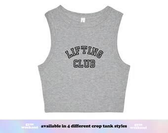 Gym Tank Top | Workout Tank Top | Leg Day Shirt | Deadlift Shirt | Cropped Gym Shirt | Funny Workout Top | Lifting Club