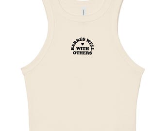 Barres Well with Others - Women's Fitted Gym Crop Tank Top