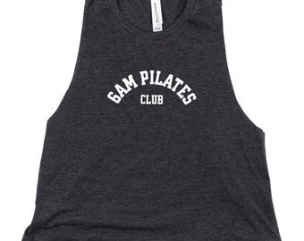 6AM Pilates Club - Women's Flowy Gym Crop Tank Top