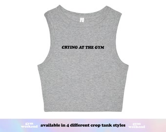 Fitness Tank Top | Fitness Instructor | Pilates Shirt | Cycling Tank | Lifting Shirt | Barre Tank | Crying at the Gym