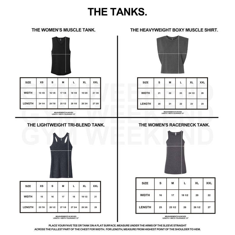 a diagram of the tank sizes and measurements