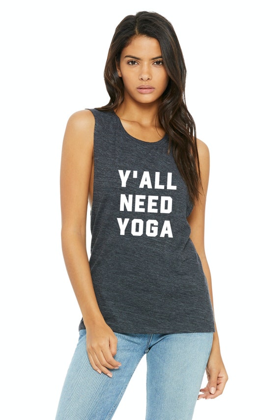 Yoga Tank Muscle Tank Funny Yoga Shirt Yoga Gift - Etsy