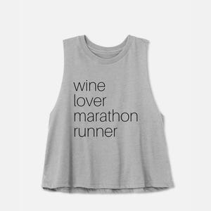 Running Tank Top | Running Shirt Women | Wine Running Shirt | Wine 5K Shirt | Half Marathon | Wine Lover Marathon Runner