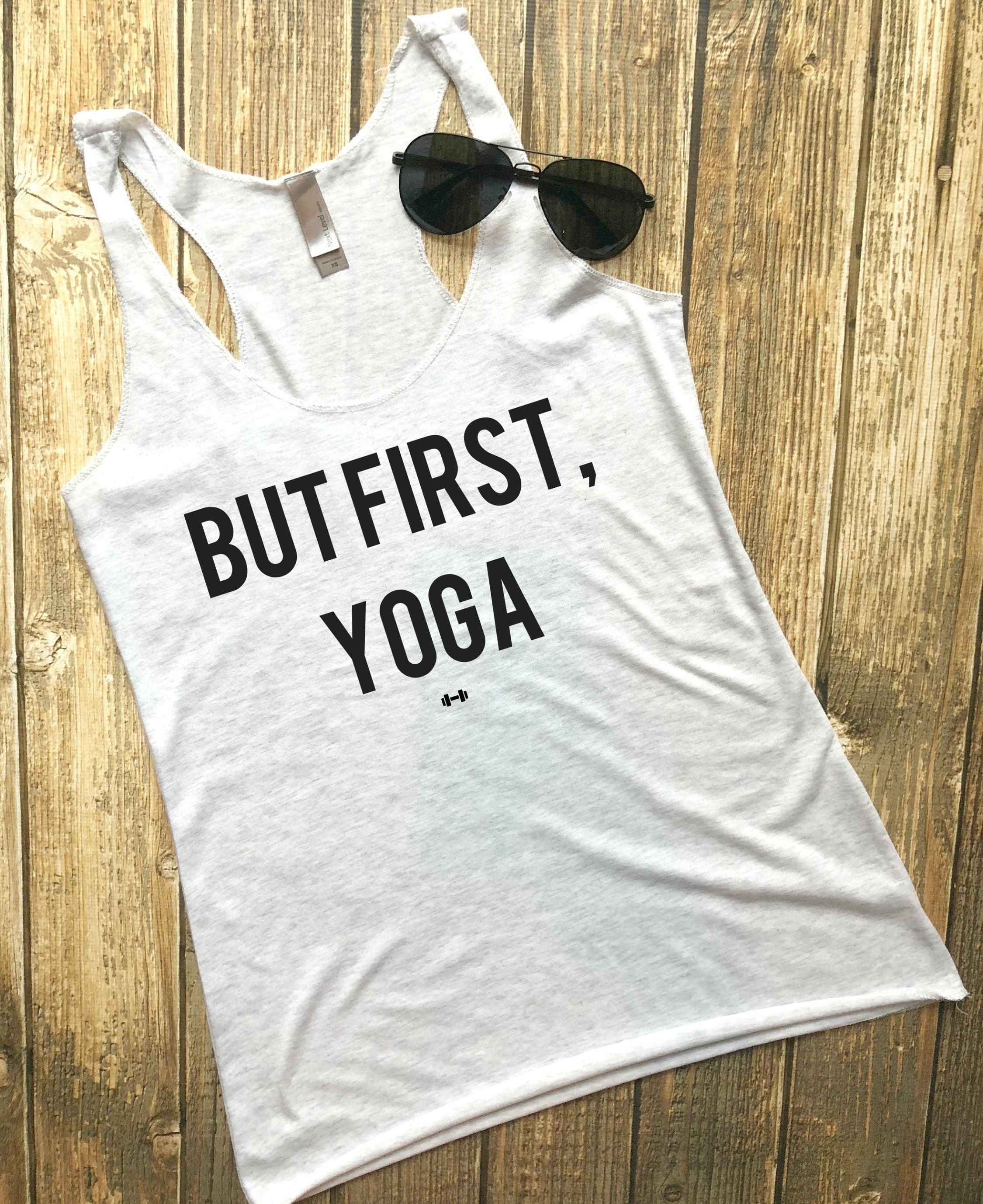 But First Yoga Funny Workout Tank Gym Tank Womens Workout Etsy