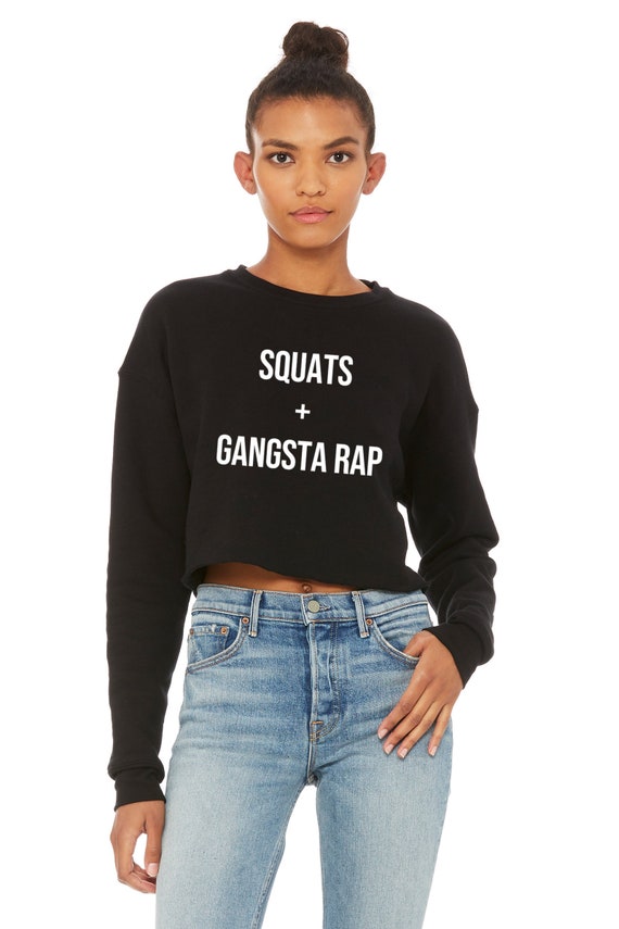 crop sweatshirt workout