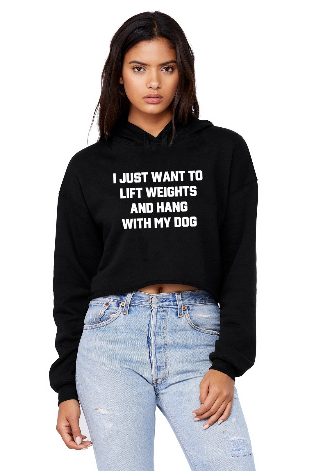 Lifting Hoodie Dog Mom Sweatshirt Gym Hoodie Cropped - Etsy