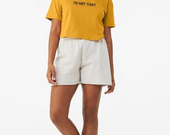 I'd HIIT That - Women's Workout, Gym Crop Tee