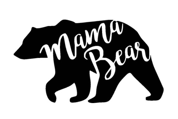 Mama Bear Vinyl Decal/Sticker | Etsy